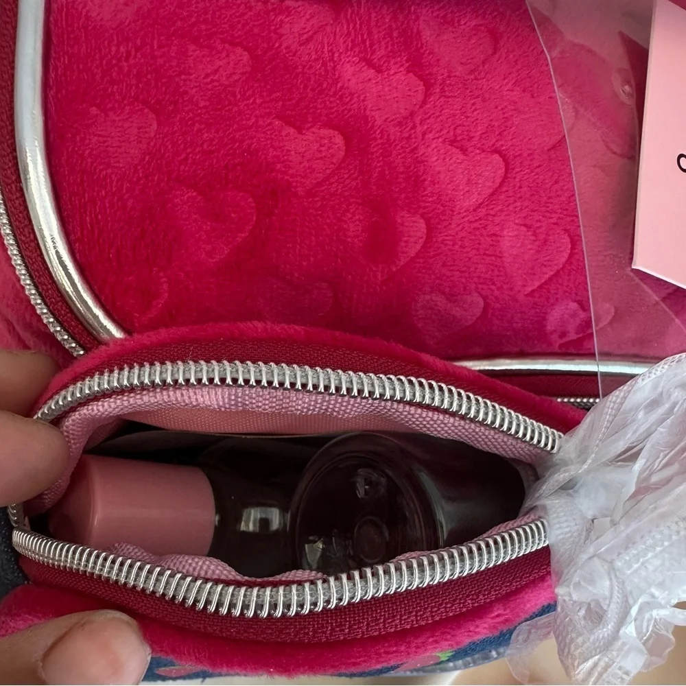 Juicy Couture Pink and Blue Travel Cosmetic Bags